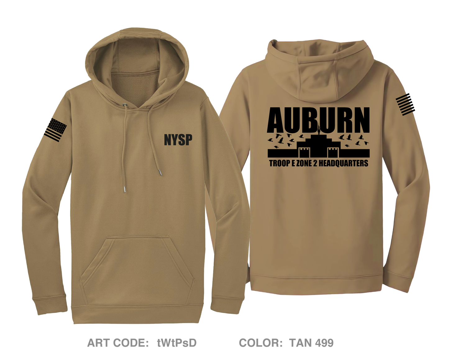 NYSP Auburn Hi-Tech Performance Hoodie - tWtPsD