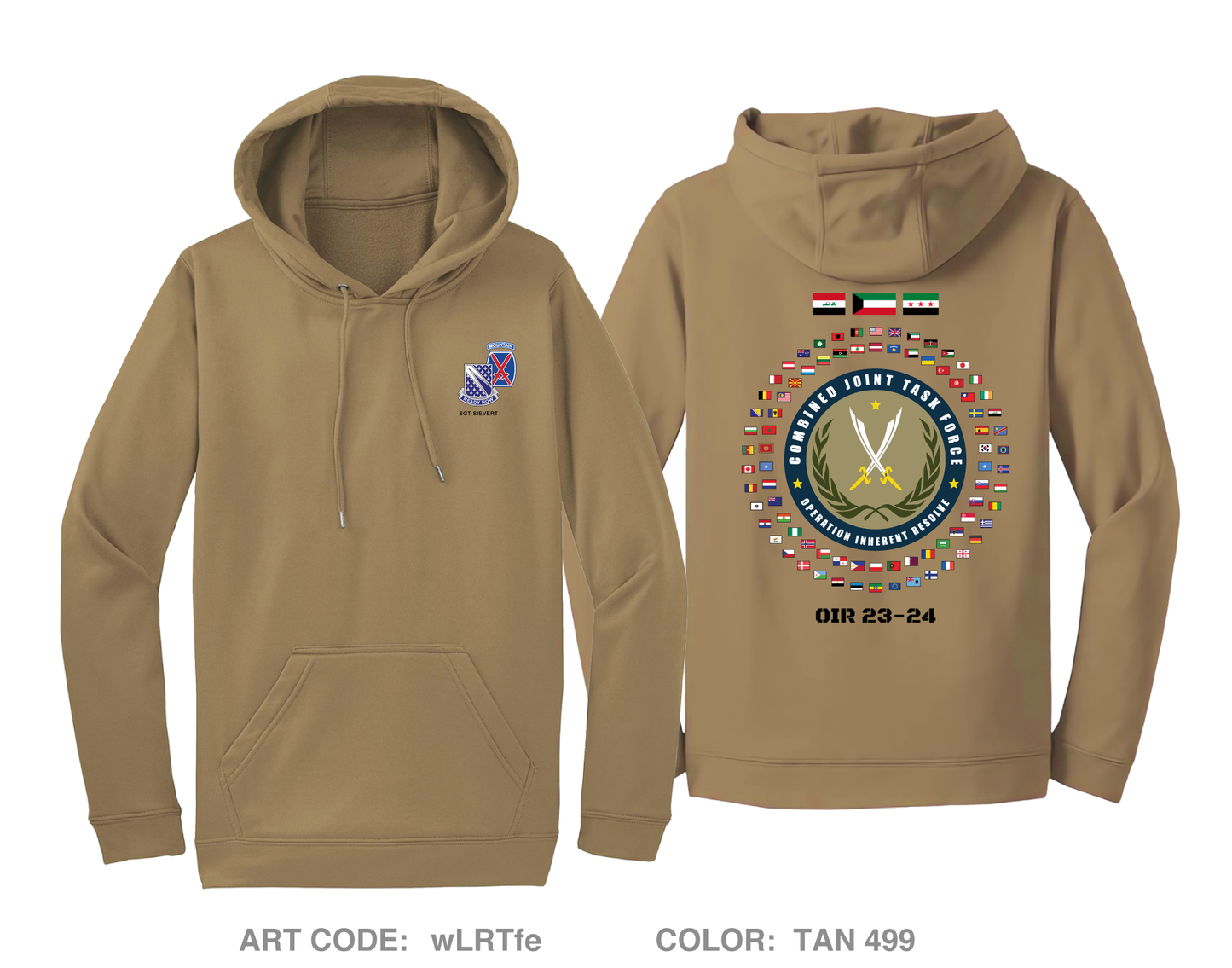 1-89 cavalry Hi-Tech Performance Hoodie - wLRTfe