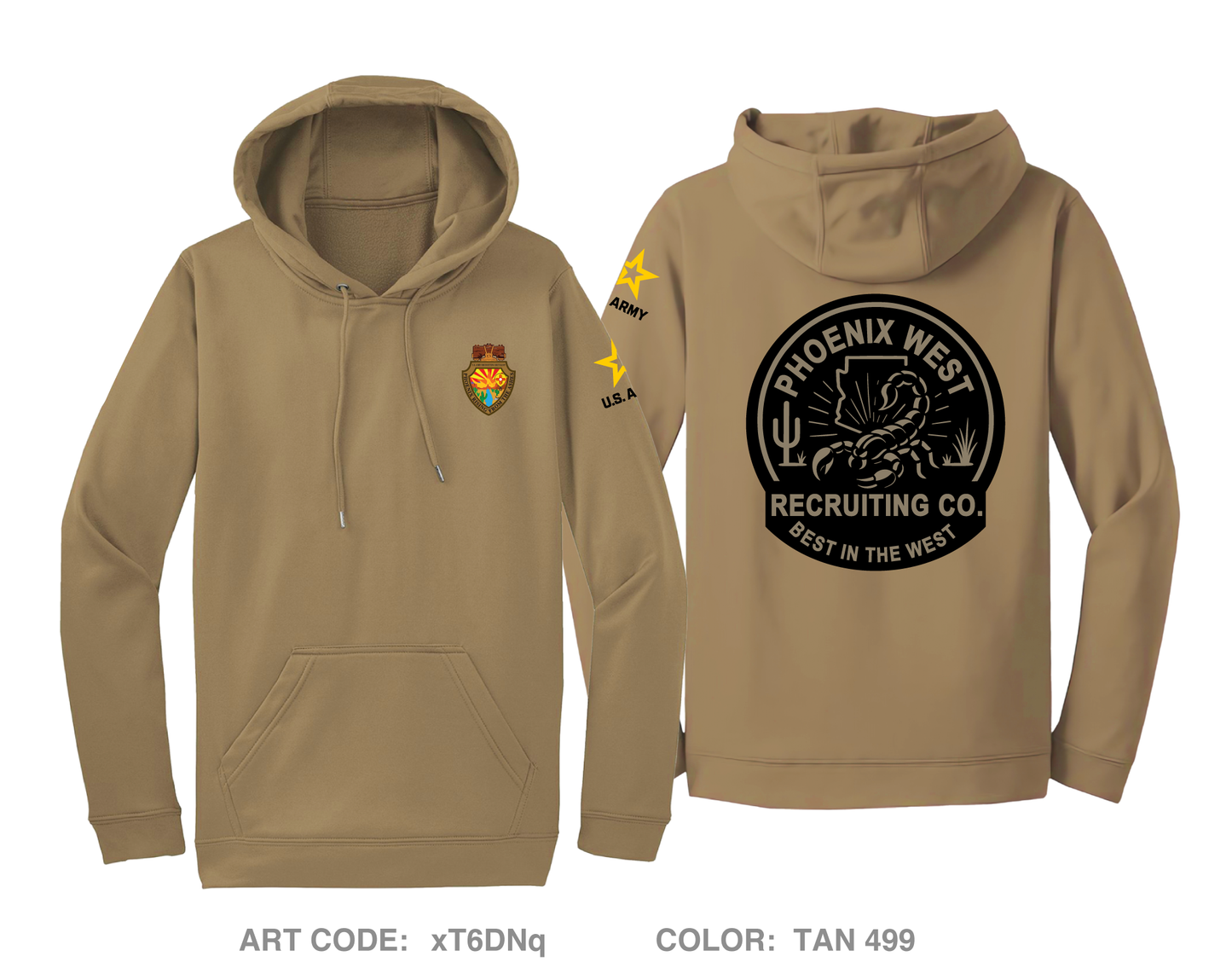 Phoenix West Recruiting Company Hi-Tech Performance Hoodie - xT6DNq