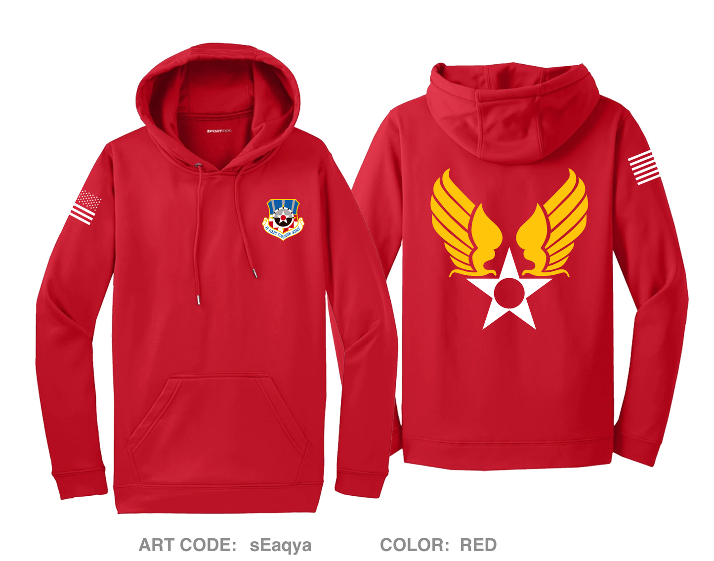Headquarters Air Force Flight Standards Agency Fundraising Collection Hi-Tech Performance Hoodie - sEaqya