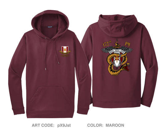 172nd Medical Detachment (PM) Hi-Tech Performance Hoodie - pX9Jst