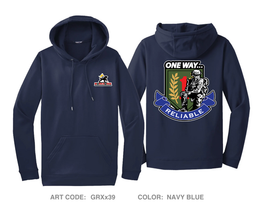 511th Quartermaster Company Hi-Tech Performance Hoodie - GRXx39