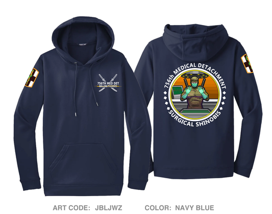 756TH MEDICAL DETACHMENT Hi-Tech Performance Hoodie - JBLJWZ
