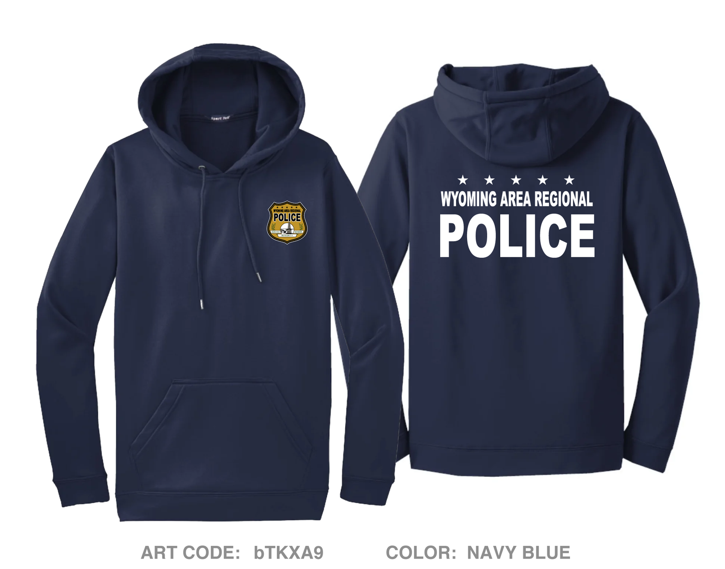 Wyoming Area Regional Police Fundraising Collection Hi-Tech Performance Hoodie - bTKXA9