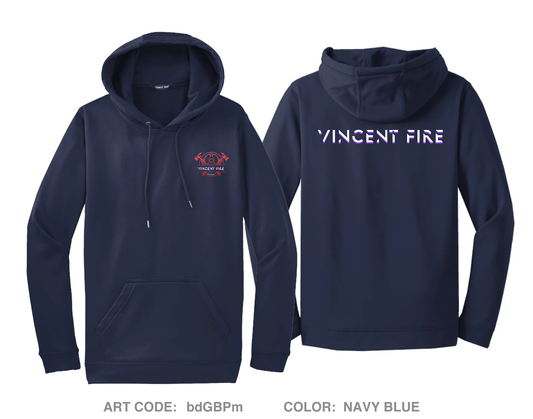 Vincent Fire Department Hi-Tech Performance Hoodie - bdGBPm