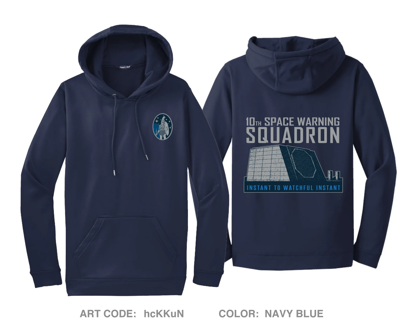 10th Space Warning Squadron Fundraising Collection Hi-Tech Performance Hoodie - hcKKuN