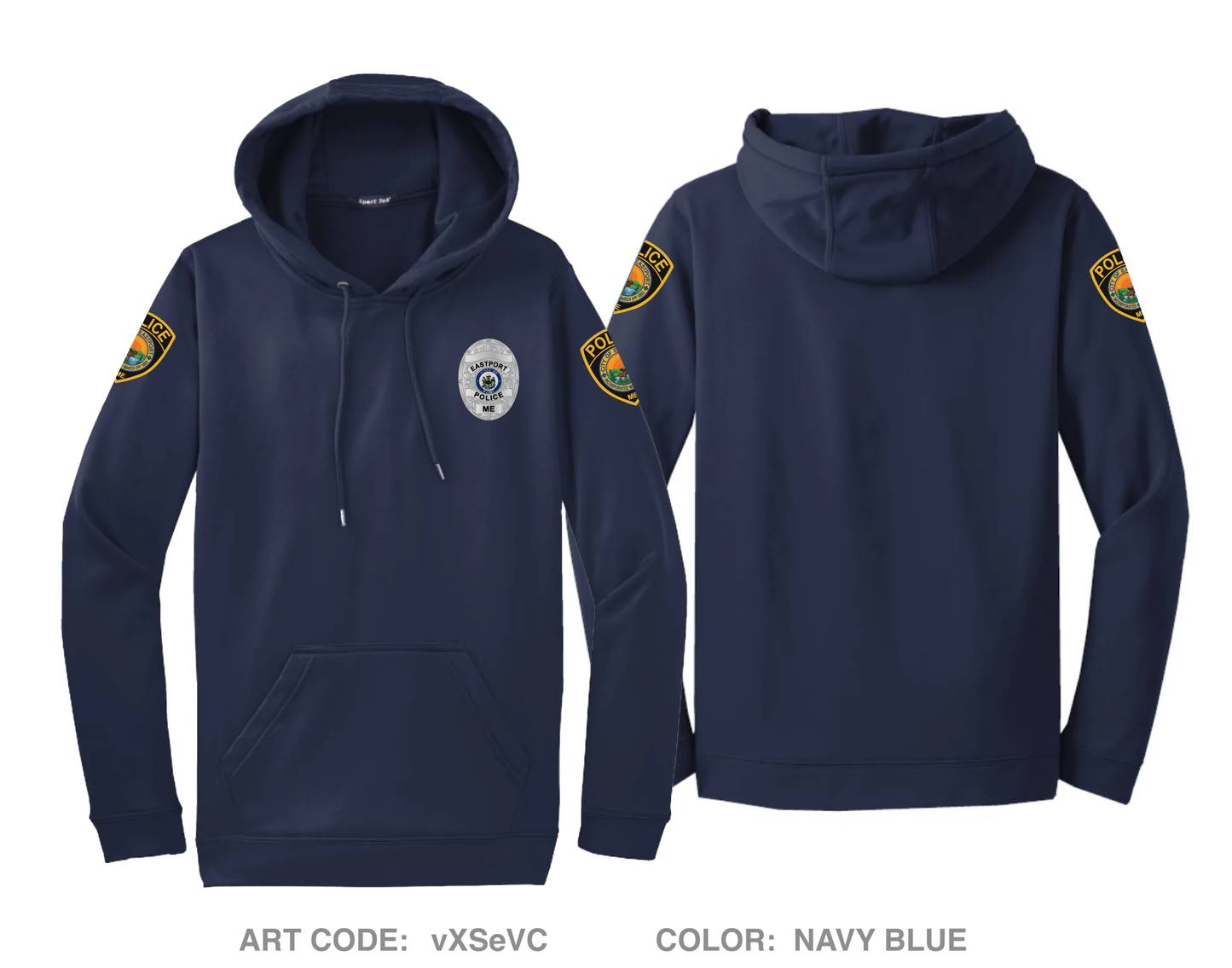 Eastport Police Department Hi-Tech Performance Hoodie - vXSeVC