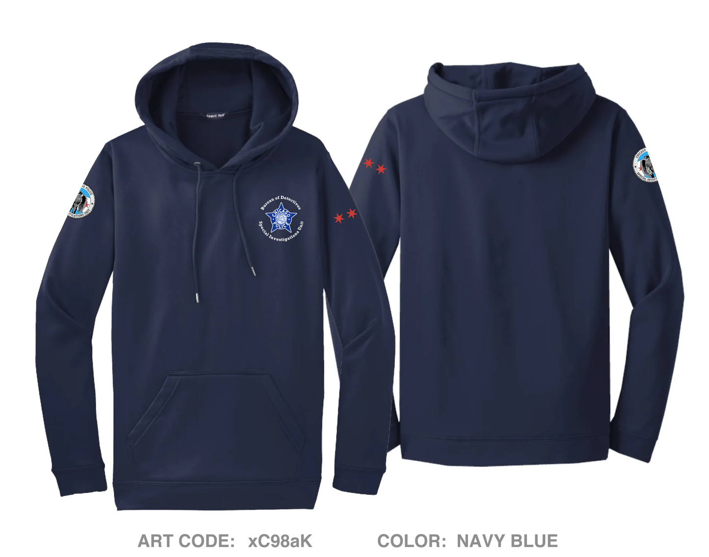 Special Investigations Unit Hi-Tech Performance Hoodie - xC98aK