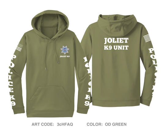 Joliet Police K9 Unit Hi-Tech Performance Hoodie - 3cHFAQ