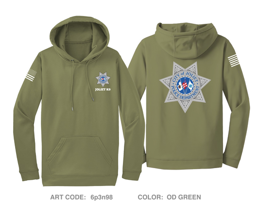 Joliet Police K9 Unit Hi-Tech Performance Hoodie - 6p3n98