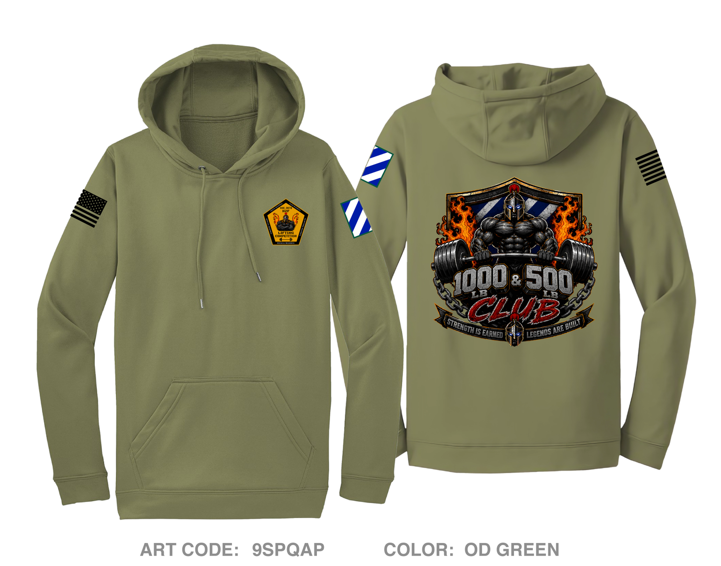 HHC, DSTB, 3DSB Hi-Tech Performance Hoodie - 9SPQAP