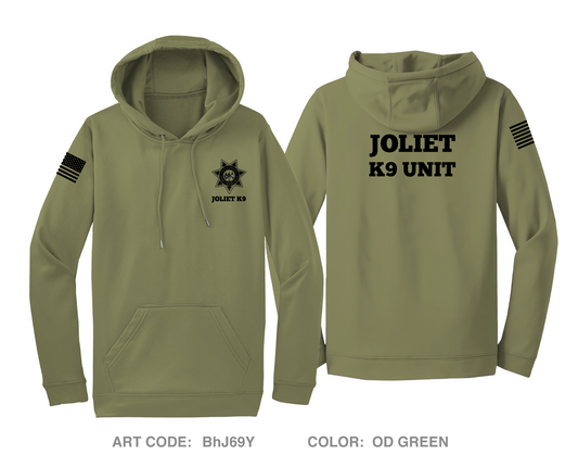 Joliet Police K9 Unit Hi-Tech Performance Hoodie - BhJ69Y
