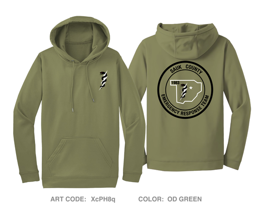 Sauk County Emergency Response Team Hi-Tech Performance Hoodie - XcPH8q