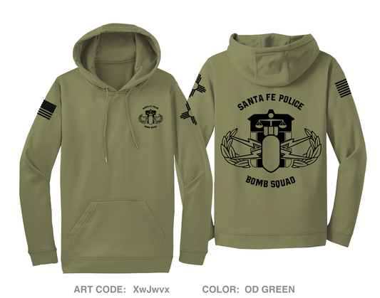 Santa Fe Police Department Hi-Tech Performance Hoodie - XwJwvx