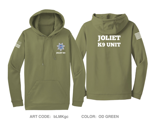 Joliet Police K9 Unit Hi-Tech Performance Hoodie - bLMKgc