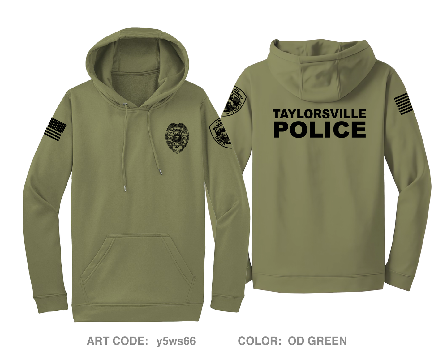 TAYLORSVILLE POLICE DEPT Hi-Tech Performance Hoodie - y5ws66