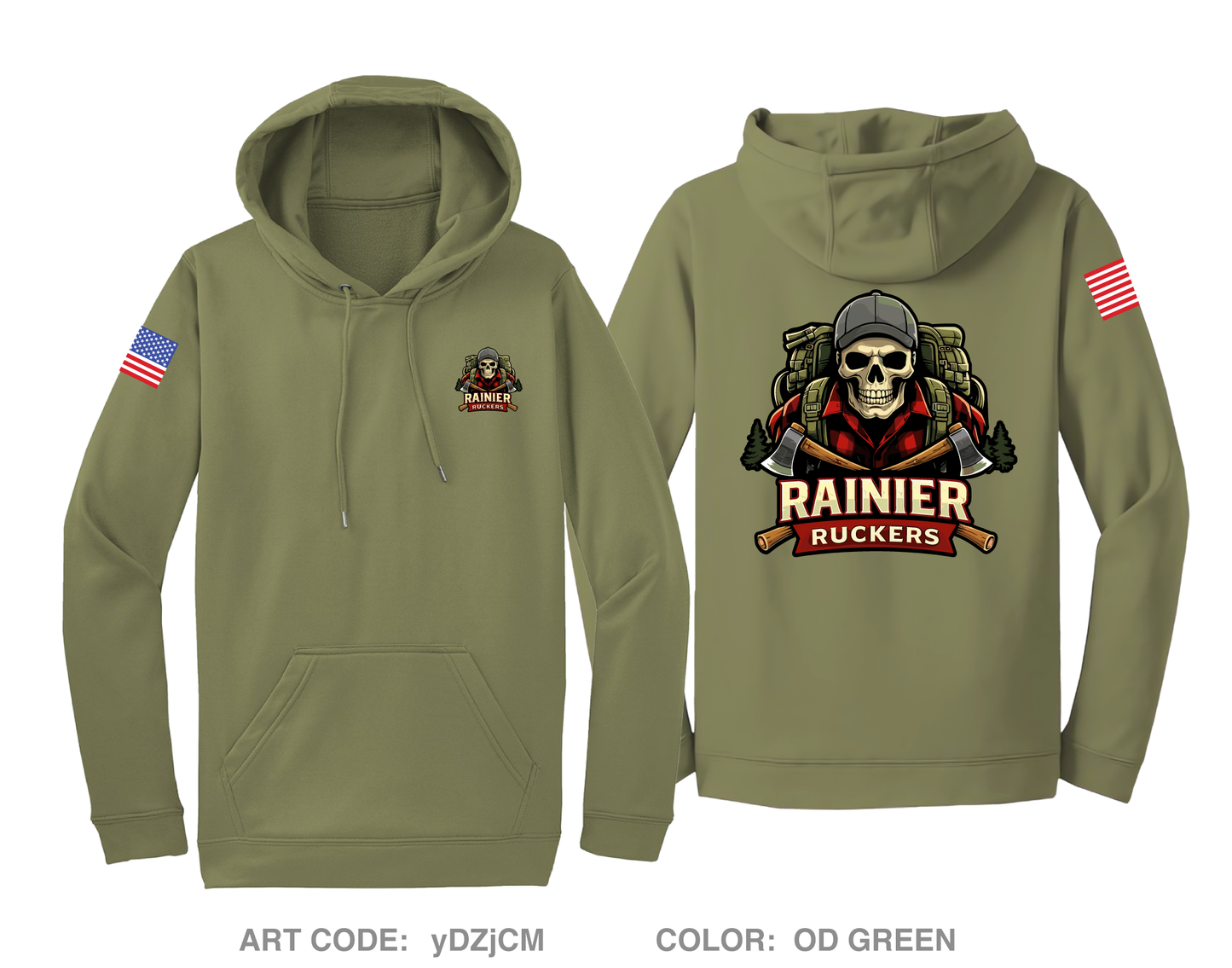 Rainier Ruckers Hi-Tech Performance Hoodie - yDZjCM