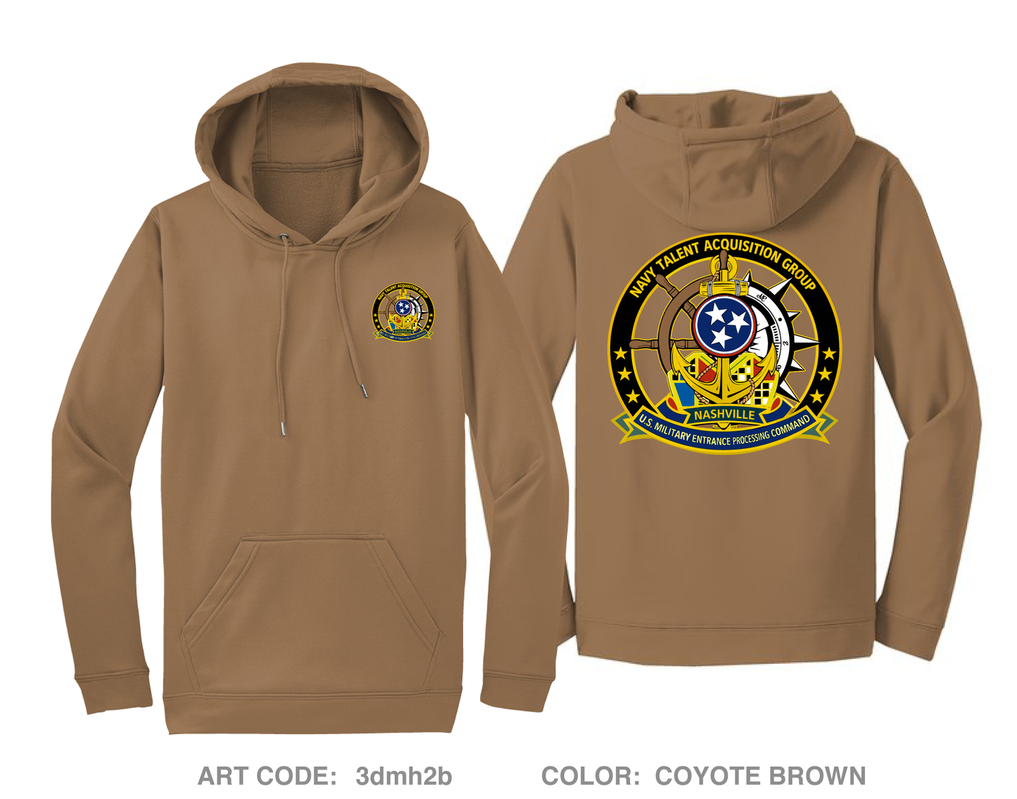 NTAG Nashville - MEPS Hi-Tech Performance Hoodie - 3dmh2b
