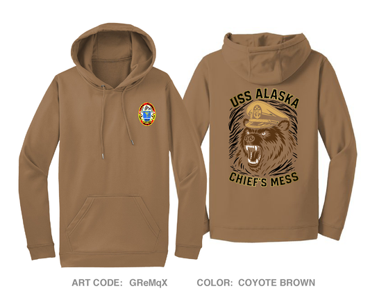 USS Alaska Gold CPOA Hi-Tech Performance Hoodie - GReMqX