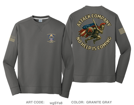 ATTACK COMPANY HI-Tech Performance Crewneck Sweatshirt - wgSYa8