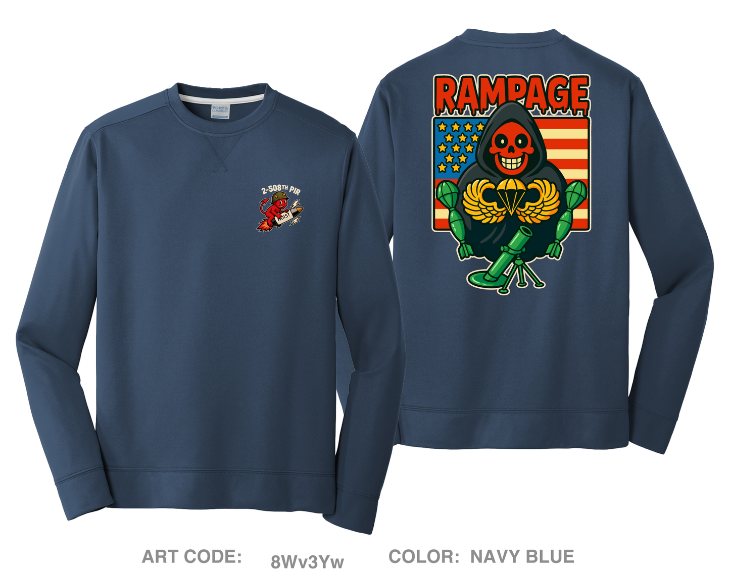 2-508 PIR HI-Tech Performance Crewneck Sweatshirt - 8Wv3Yw