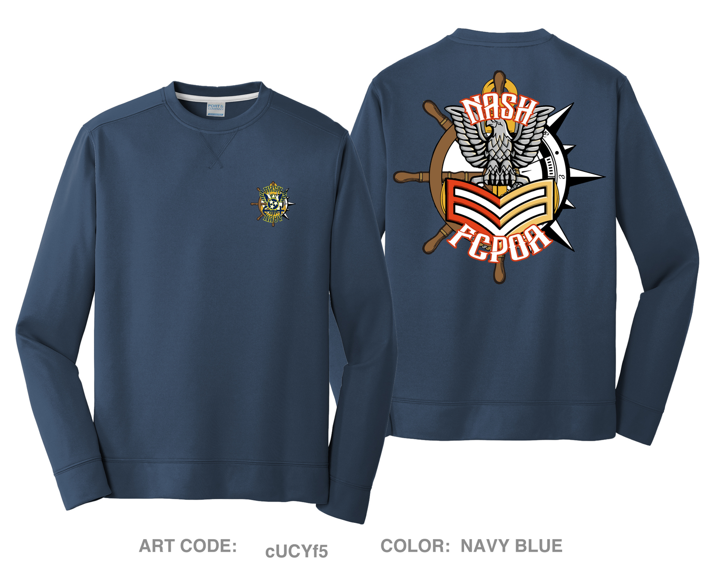 NTAG Nashville FCPOA HI-Tech Performance Crewneck Sweatshirt - cUCYf5