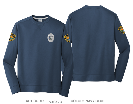 Eastport Police Department HI-Tech Performance Crewneck Sweatshirt - vXSeVC