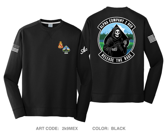 Alpha Company, 2D BSB HI-Tech Performance Crewneck Sweatshirt - 2k9MEX