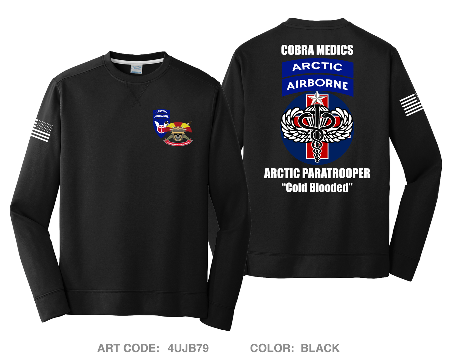 Cobra Medics 725 BSB HI-Tech Performance Crewneck Sweatshirt - 4UJB79