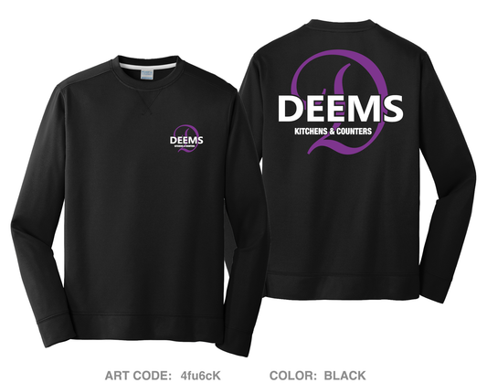 Deems Kitchen and Counters HI-Tech Performance Crewneck Sweatshirt - 4fu6cK
