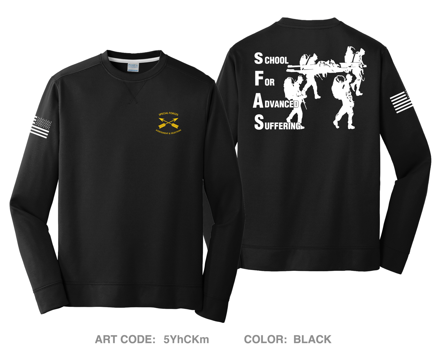 SFAS Store 1 HI-Tech Performance Crewneck Sweatshirt - 5YhCKm