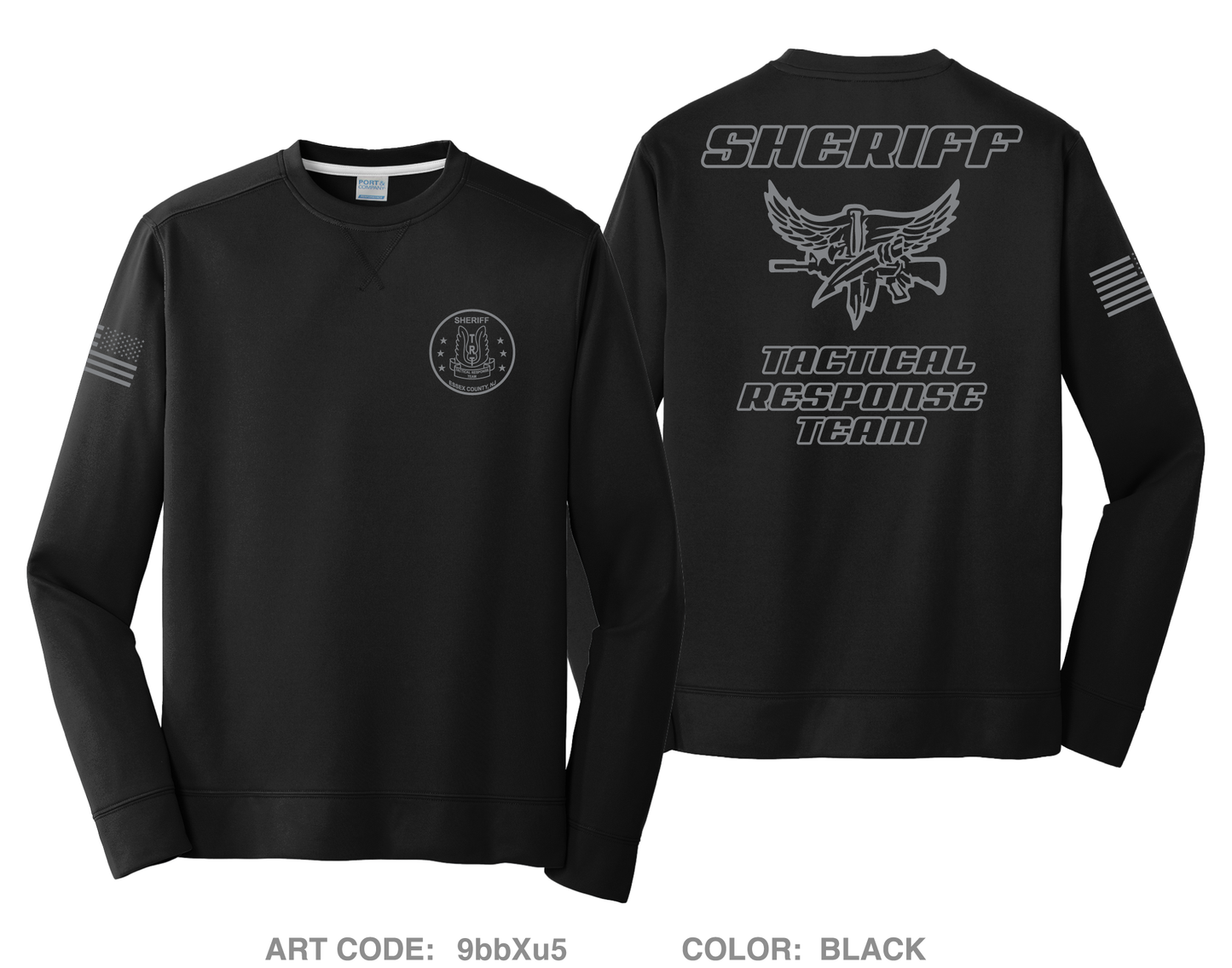Essex Sheriff's TRT HI-Tech Performance Crewneck Sweatshirt - 9bbXu5