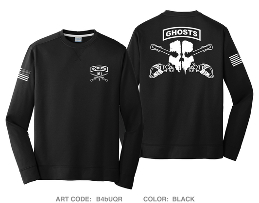 1-161 IN, HHC, Scout Platoon HI-Tech Performance Crewneck Sweatshirt - B4bUQR