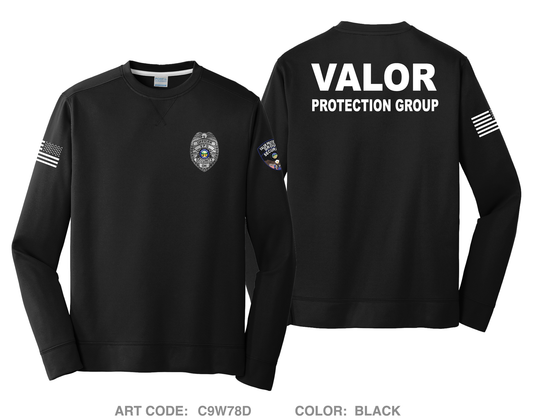 Valor Protection Group HI-Tech Performance Crewneck Sweatshirt - C9W78D