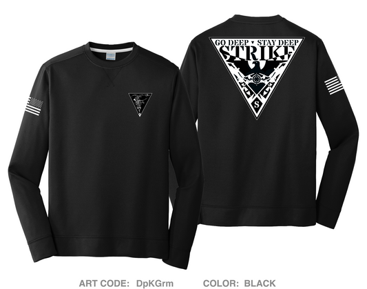 2-30IN BN HI-Tech Performance Crewneck Sweatshirt - DpKGrm