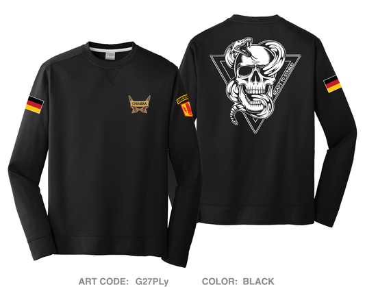 1st Fires, C BTRY, 1-77FAR, 41ST FAB HI-Tech Performance Crewneck Sweatshirt - G27PLy