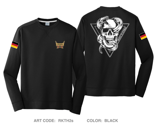 1st Fires, C BTRY, 1-77FAR, 41ST FAB HI-Tech Performance Crewneck Sweatshirt - RKTH2s