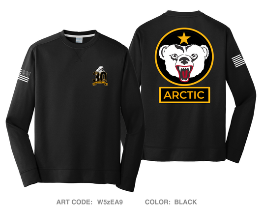 Arctic Warriors Fundraising Collection HI-Tech Performance Crewneck Sweatshirt - W5zEA9