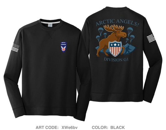 11TH ABD G1 HI-Tech Performance Crewneck Sweatshirt - XWe6bv