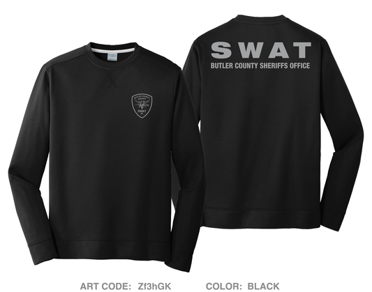 Butler County Sheriffs Office HI-Tech Performance Crewneck Sweatshirt - Zf3hGK
