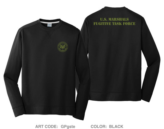 U.S. MARSHALS FUGITIVE TASK FORCE HI-Tech Performance Crewneck Sweatshirt - GPgste
