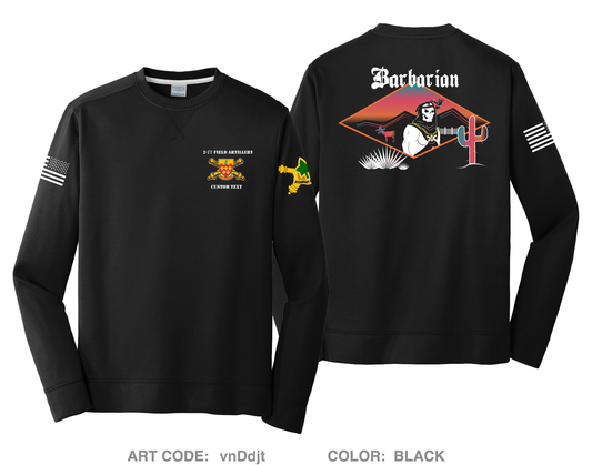 Barbarian/ 2-77 FA HI-Tech Performance Crewneck Sweatshirt - vnDdjt