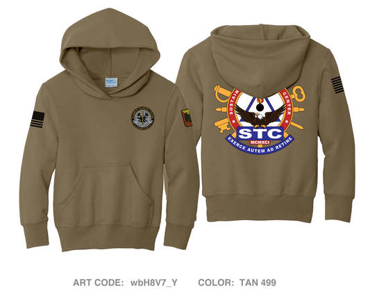 Sustainment Training Center Fundraising Collection Comfort Youth Cotton Blend Hooded Sweatshirt - wbH8V7