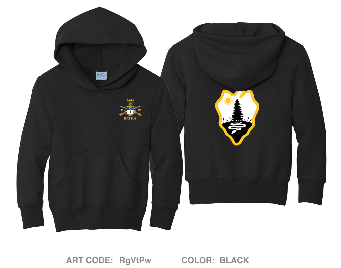 2-21IN Comfort Youth Cotton Blend Hooded Sweatshirt - RgVtPw