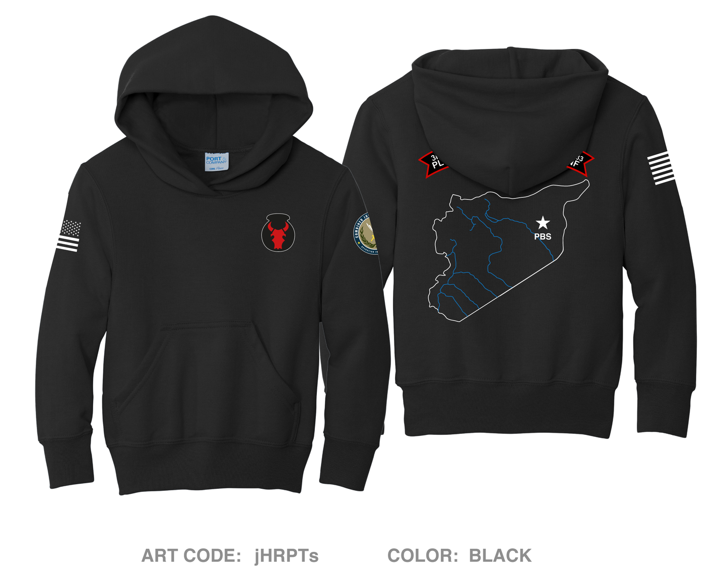 1-133 CCO Comfort Youth Cotton Blend Hooded Sweatshirt - jHRPTs