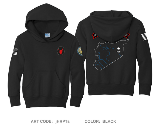 1-133 CCO Comfort Youth Cotton Blend Hooded Sweatshirt - jHRPTs