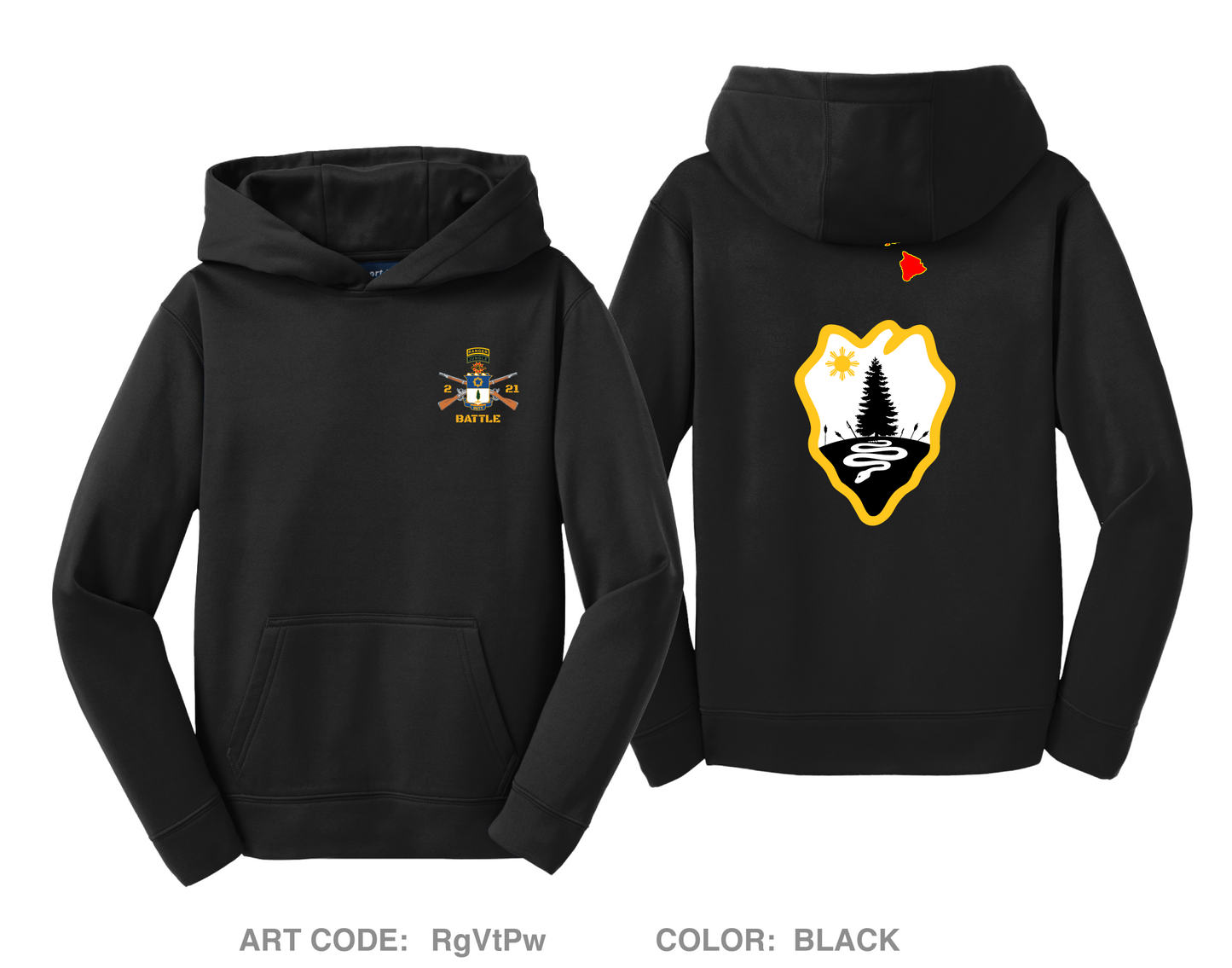 2-21IN Hi-Tech Performance Unisex Youth hoodie - RgVtPw