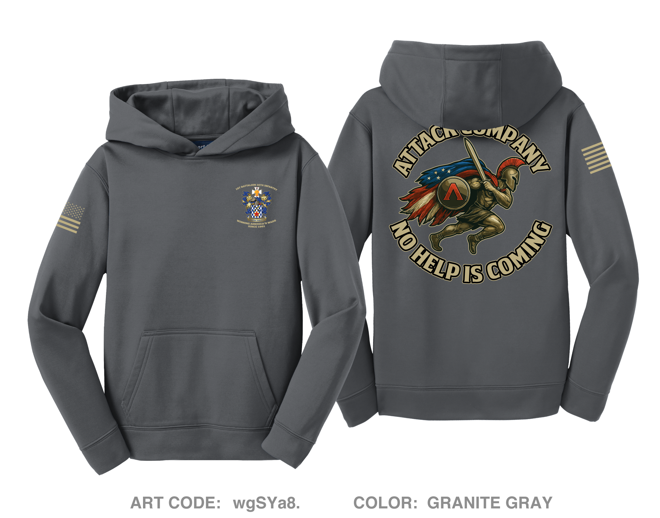 ATTACK COMPANY Hi-Tech Performance Unisex Youth hoodie - wgSYa8_Y ...