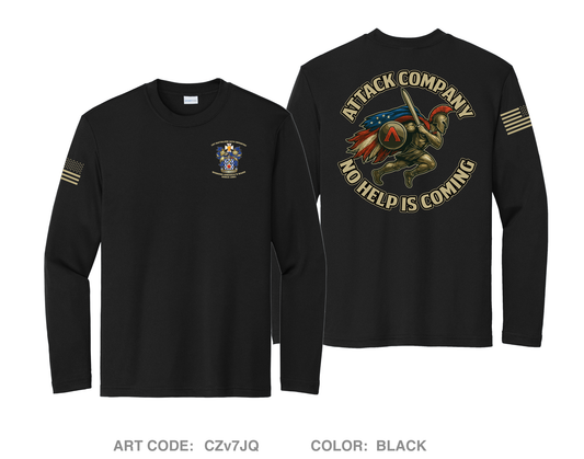 ATTACK COMPANY Hi-Tech Performance Unisex Youth LS Tee - CZv7JQ