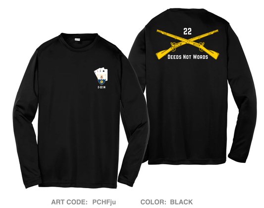 2-22 IN Hi-Tech Performance Unisex Youth LS Tee - PCHFju_Y
